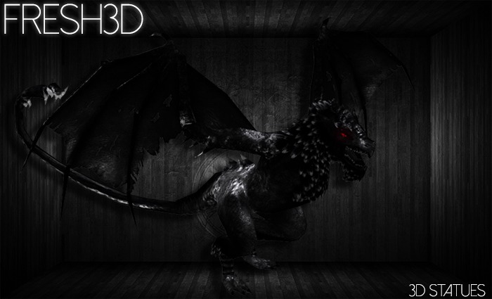 Fresh3D Mad Dragon STATUE