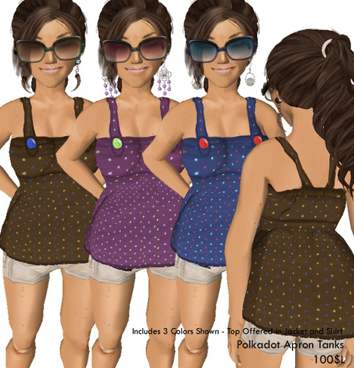 !BF! Polkadot Apron Tanks