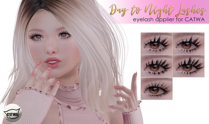 #oohlala -  lashes day to night HUD (catwa eyelash applier)