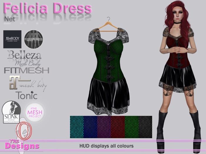 Felicia Dress With Hud Net