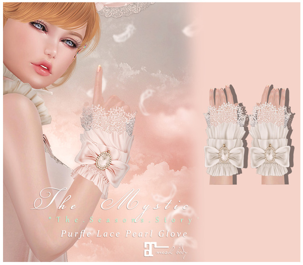 *The Mystic*Purfle Lace Pearl Glove (Milk) -Maitreya