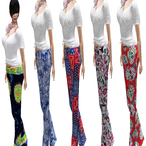 SL folder name: -CANDY- Breezy Spring Pants Outfit