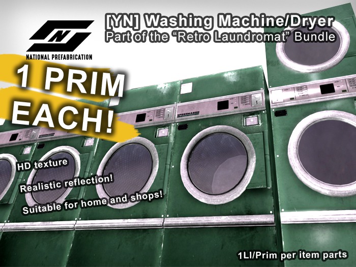 ![YN] Laundromat Pack - Washing Machine 18 styles