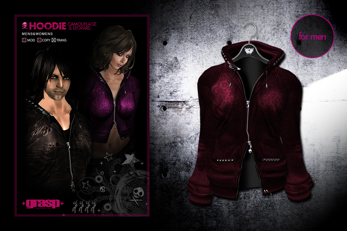 +grasp+/Hoodie/Red+Lp/Mens