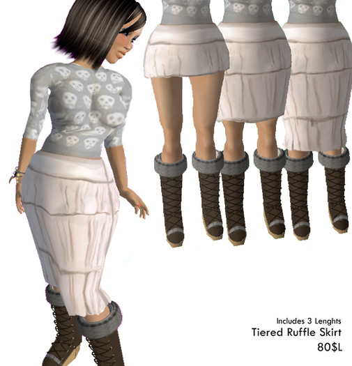 !BF! Tiered Ruffle Skirts