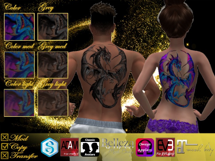 ~✯SD✯~ U001 Unisex-Tattoo