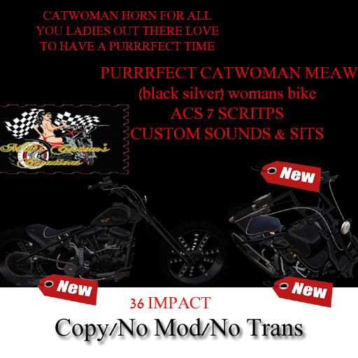 MDS C.C :- PURRRFECT CATWOMAN MEAW BIKE