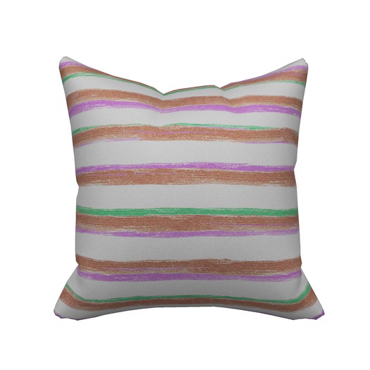 Pomegranate - Succulent Pillow - Stripes