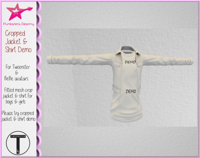 *PD* Cropped Jacket & shirt DEMO