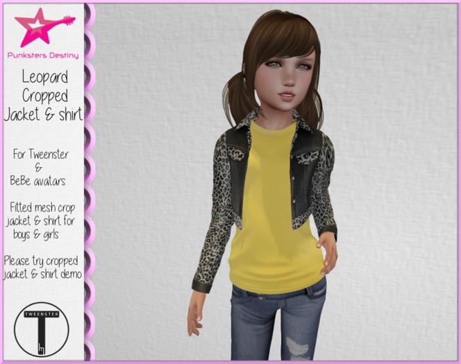 *PD* Leopard cropped jacket & shirt