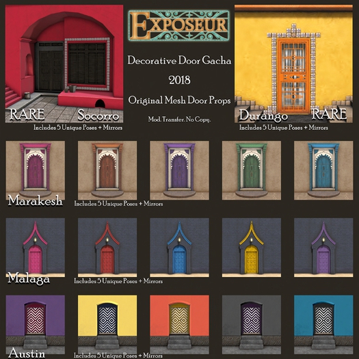 Exposeur - Austin Door - Yellow/Blue