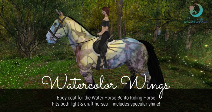 Lunistice: Watercolor Wings - Water Horse Body Coat