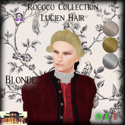 ~CdE~ Rococo Lucien BLONDE Wig