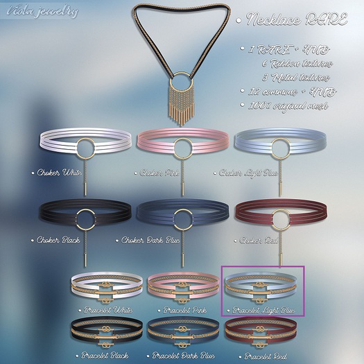 .::Nanika::. Viola Bracelet Light Blue