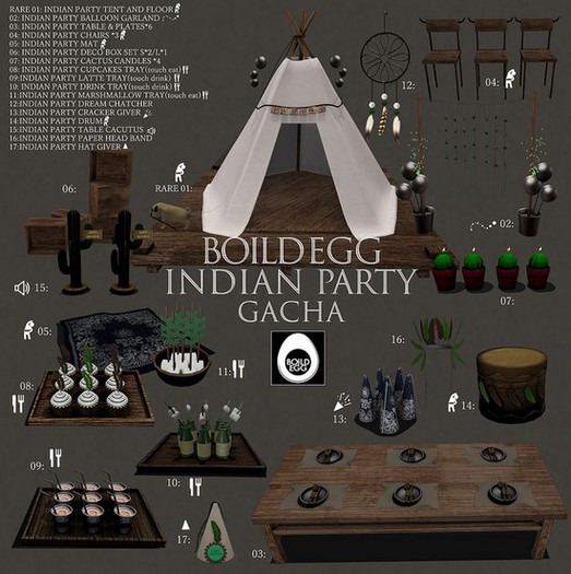 06: BOILDEGG INDIAN PARTY DECO BOX [BOX]