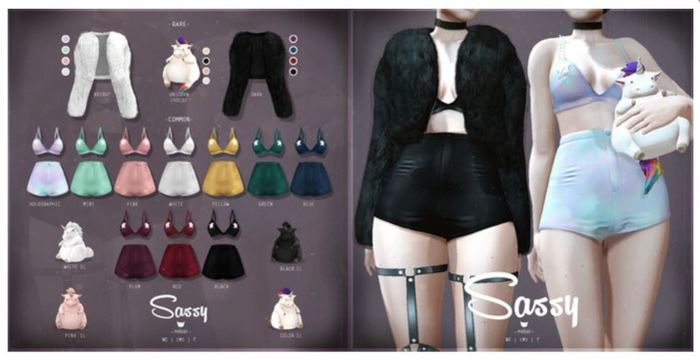 -Pixicat- Sassy.Jacket - Dark (Maitreya) RARE