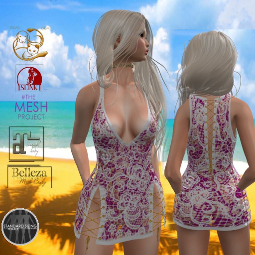 DEMO [RG] Floral Withe-Pink   Mimi Dress  Box