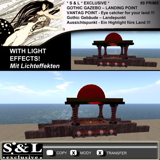 * S & L * EXCLUSIVE * GOTHIC GAZEBO – LANDING POINT – VANTAG POINT