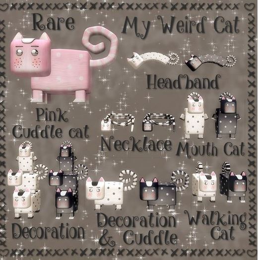 * My Weird Cat * Pink Cuddle Cat RARE