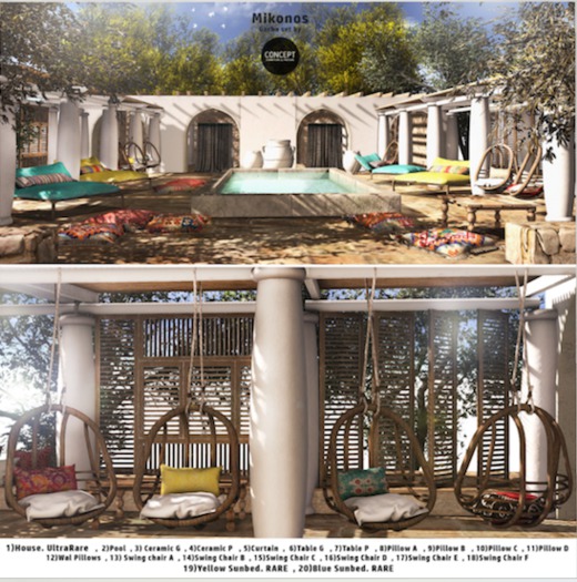 Concept} *07. Mikonos. Table P