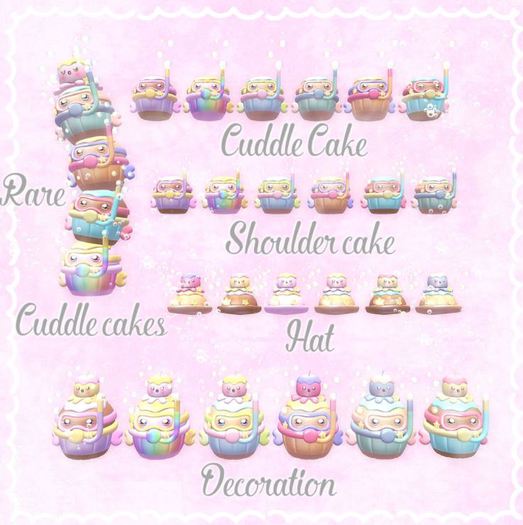 * Cute Summer Cupcake * Wearable Floating Bubbles L8 Exclusive