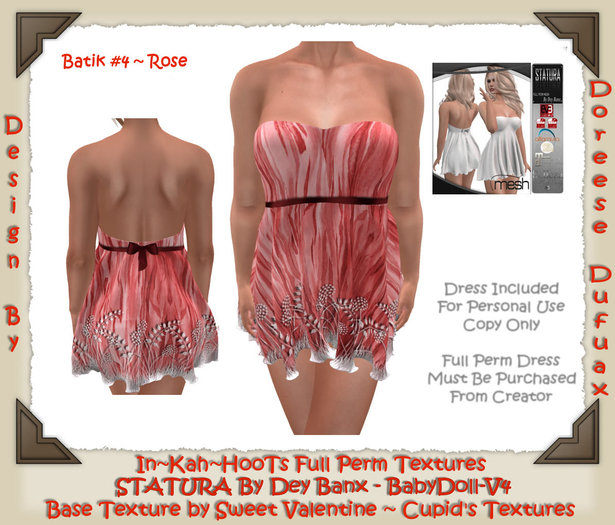 BABYDOLL DEY BANX - BATIKA ROSE #4 BOX