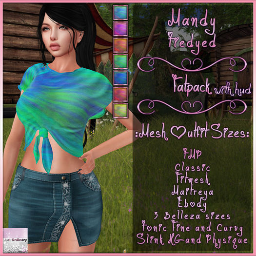 Mandy Outfit With Hud Tiedyed