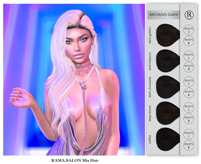 RAMA.SALON - Mia Hair 'BROWNS DARK'