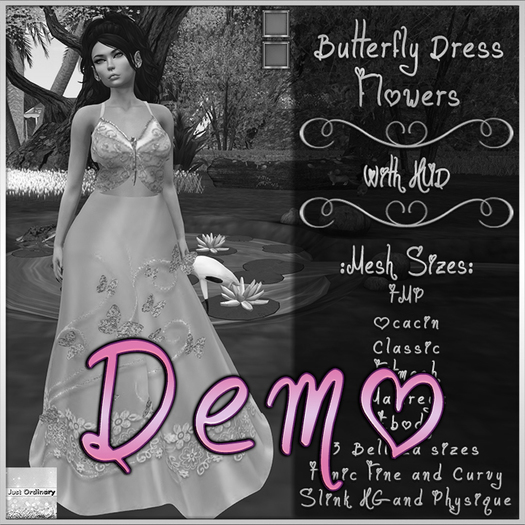 Butterfly Dress With Hud Demo