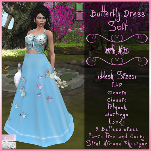 Butterfly Dress With Hud Soft