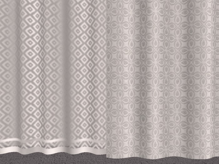 'Roy' Wide Curtain Drape-Sheer-Retractable - Grey