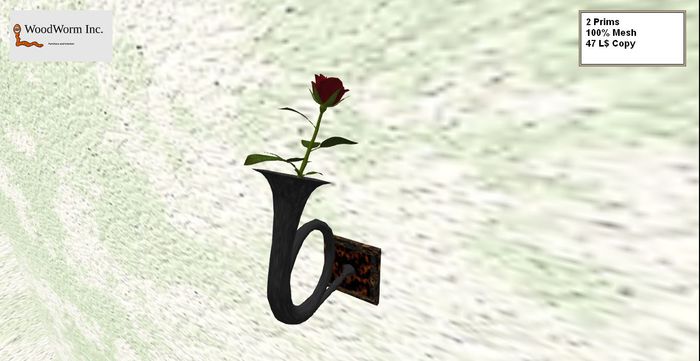 Rose in a horn: Lava