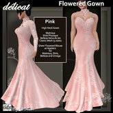C&F delicat gown w Mesh Body Sizes - Pale Pink
