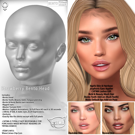 CATWA HEAD Strawberry [DEMO]