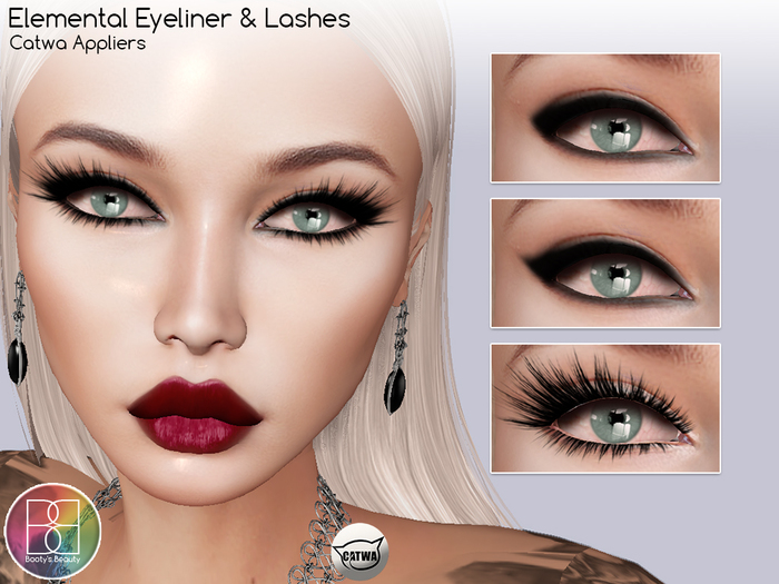 *Booty's Beauty* Catwa Eyeliner & Lashes ~ Elemental