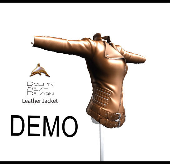 [Dolphin Design Mesh]Leather Jacket Demo