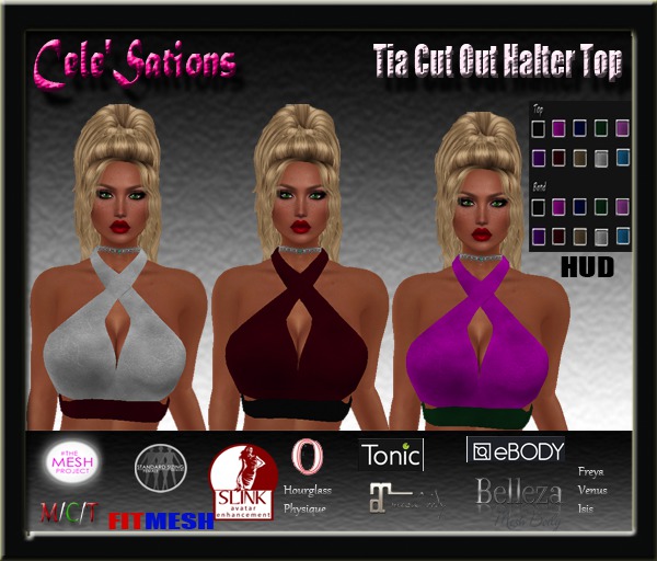 [CS] Tia Halter Top [ Maitreya Belleza TMP Slink FitMesh Tonic EBody  Ocacin ]