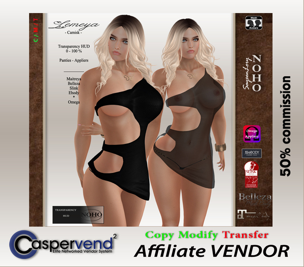! Affiliate Vendor [NOHO] - Lemeya black