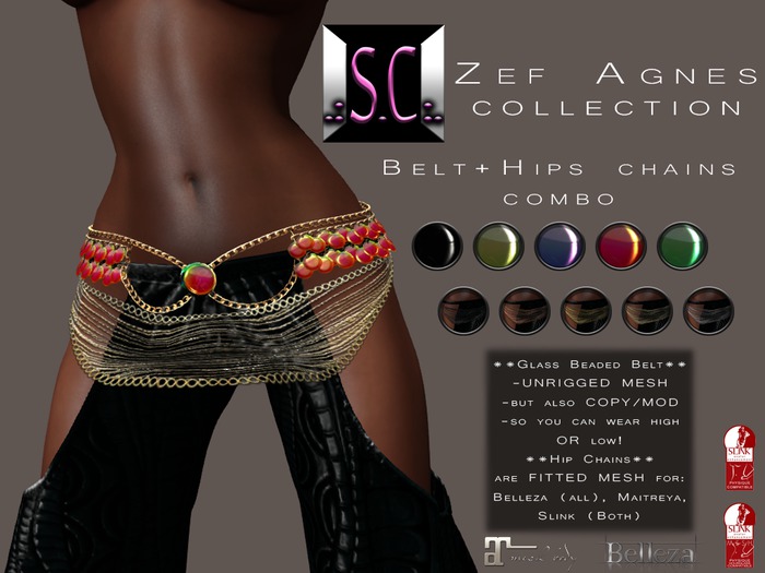 .:S.C:. Zef Agnes - Belt+Chains COMBO