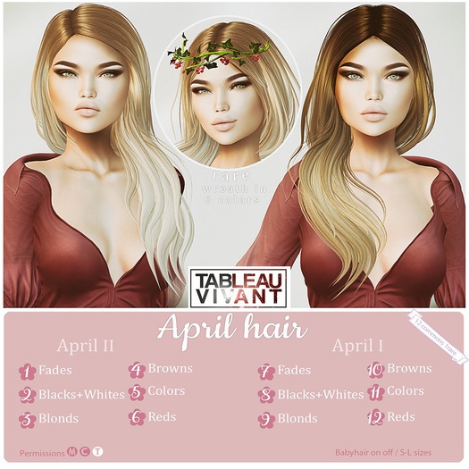 Tableau Vivant \\ April II - Reds