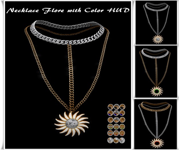 Necklace Flore with Color HUD