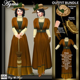 C&F Agnes Edwardian Outfit - RUST