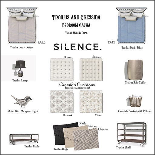 Silence. - Troilus Rug - Black