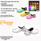 AmAzINg CrEaTiOnS Male White Tint Clogs