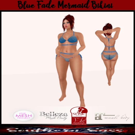 Blue Fade Mermaid BIKINI