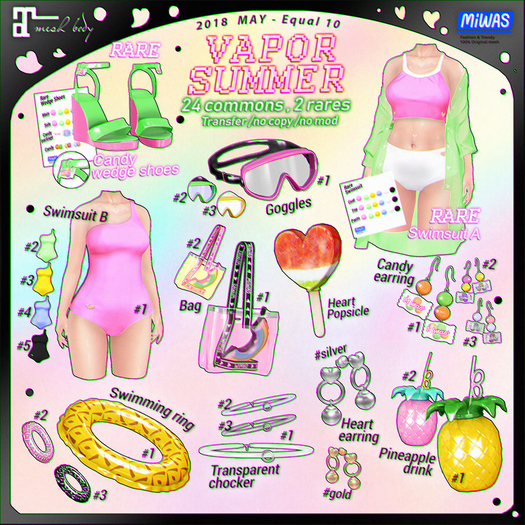 MIWAS / Vapor summer Transparent Chocker #2