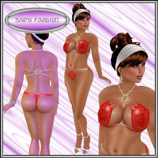 !!Saps Fashion-Dolphin Pyramid red Wet