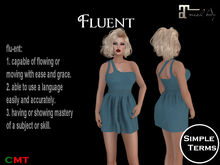 ST Fluent Dress - Maitreya - Aqua (WEAR ME)