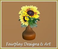 ~FDA~ Freshly Cut Sunflowers with Greenery