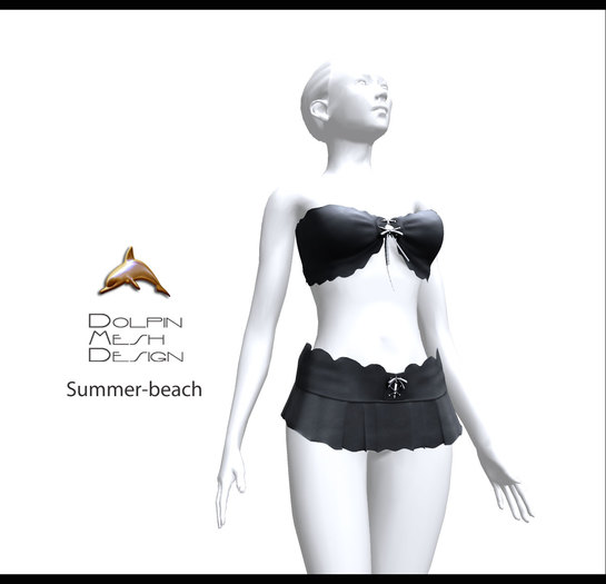 [Dolphin Design Mesh]Summer-beach